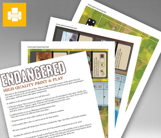 Endangered Deluxe Print & Play