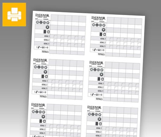Endeavor Score Sheets