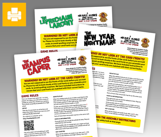 Holiday Hijinks Bundle #4 Print and Play