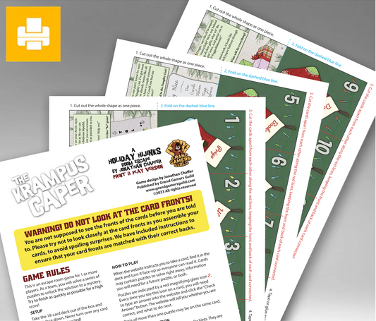 The Krampus Caper: Holiday Hijinks #12 Print and Play